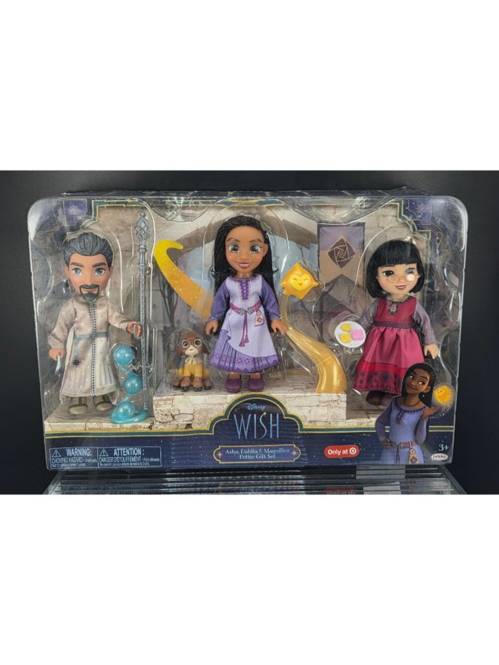 Disney Wish Asha Dahlia & Magnifico Petite Gift Set Exclusive 3+ Jakks Pacific
